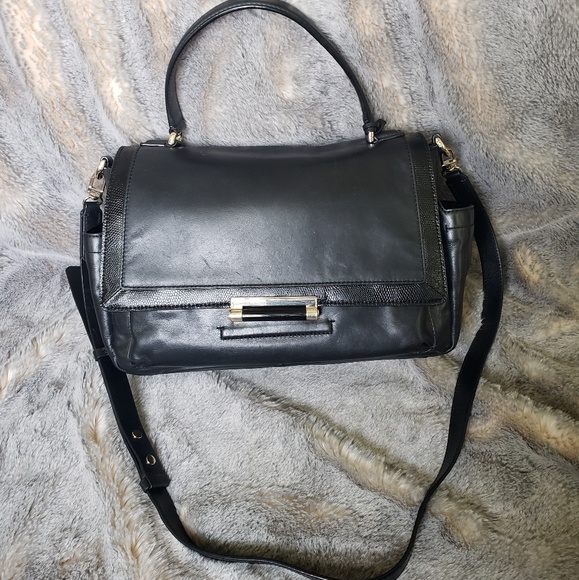 Moving Sale💫 Diane Von Furstenberg black leather satchel - Picture 5 of 5